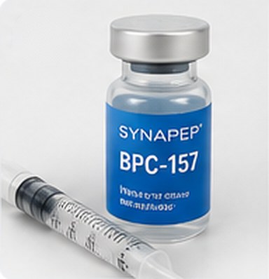 Peptide vial and syringe